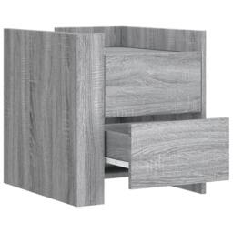 Berkfield Home Bedside Cabinet Grey Sonoma 45x50x50 cm Engineered Wood - Size: 45 x 50 x 50 cm - thumbnail 7