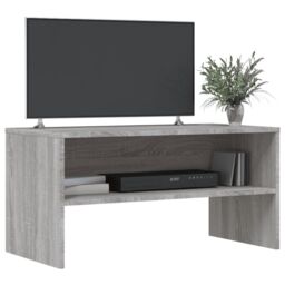 Berkfield Home TV Cabinet Grey Sonoma 80x40x40 cm Engineered Wood - Size: 80 x 40 x 40 cm - thumbnail 3