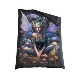 Spiral Magical Fairy Duvet Cover Set in Black - Size: Single - thumbnail 2