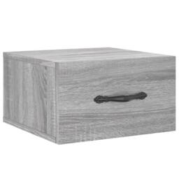Berkfield Home Wall-mounted Bedside Cabinet Grey Sonoma 35x35x20 cm - Size: 35 x 35 x 20 cm - thumbnail 2