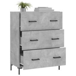 Berkfield Home Sideboard Concrete Grey 69.5x34x90 cm Engineered Wood - thumbnail 4