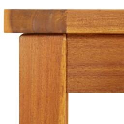Berkfield Home Garden Bench 150x35x45 cm Solid Wood Acacia in Brown - Size: 150 x 35 x 45 cm - thumbnail 6