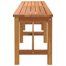 Berkfield Home Garden Bench 150x35x45 cm Solid Wood Acacia in Brown - Size: 150 x 35 x 45 cm - thumbnail 4