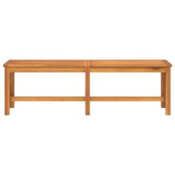 Berkfield Home Garden Bench 150x35x45 cm Solid Wood Acacia in Brown - Size: 150 x 35 x 45 cm - thumbnail 3