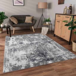 Desire Rugs Serenity Modern Abstract Acrylic Area Rug - Contemporary Style for Living Room, Bedroom or Hallway in Grey - Size: 60 cm x 220 cm - thumbnail 6