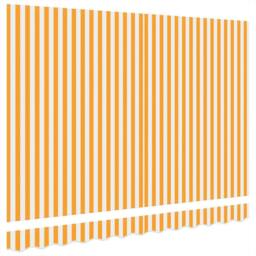 Berkfield Home Awning Replacement Fabric for 3.5x2 m Frame Yellow & White - thumbnail 4