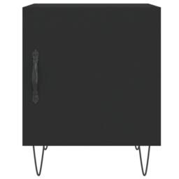 Berkfield Home Bedside Cabinets 2 pcs Black 40x40x50 cm Engineered Wood - Size: 40 x 40 x 50 cm - thumbnail 6