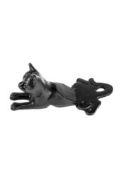 Homescapes Heavyweight Cast Iron Cat Door Stop in Black - thumbnail 2