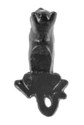 Homescapes Heavyweight Cast Iron Cat Door Stop in Black - thumbnail 3
