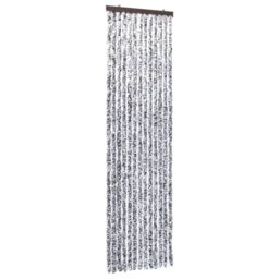 Berkfield Home Insect Curtain Brown & Beige 56x185 cm Chenille - thumbnail 2