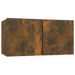 Berkfield Home 5 Piece TV Cabinet Set Smoked Oak Engineered Wood in Brown - thumbnail 5