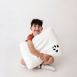 Panda London Memory Foam Bamboo Kids Pillow in White - thumbnail 3