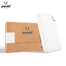 Panda London Memory Foam Bamboo Kids Pillow in White