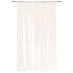 Berkfield Home Macrame Curtain 140x240 cm Cotton in Cream