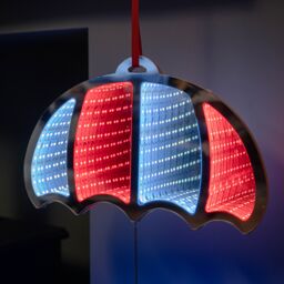 Samuel Alexander 60cm Parachuting Christmas Infinity Gonk Hanging Decoration with Multi-Coloured LEDs - thumbnail 4
