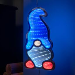 Samuel Alexander 60cm Parachuting Christmas Infinity Gonk Hanging Decoration with Multi-Coloured LEDs - thumbnail 5