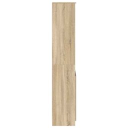 Berkfield Home Highboard Sonoma Oak 50x35x180 cm Engineered Wood in Brown - Size: 50 x 35 x 180 cm - thumbnail 7