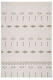 Kukoon Beige Cream Scandi Textured Looped Pile Area Rug in Off-White - Size: 80 cm x 150 cm - thumbnail 1