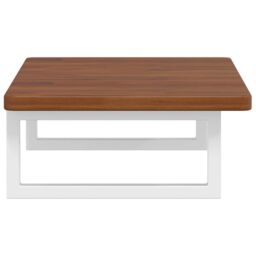 Berkfield Home Basin Shelf Wall Mounted Steel & Solid Wood Oak in Brown - thumbnail 5