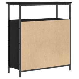 Berkfield Home Sideboard Black Oak 70x30x80 cm Engineered Wood - Size: 70 x 30 x 80 cm - thumbnail 8