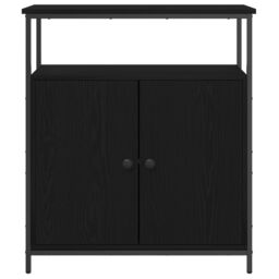 Berkfield Home Sideboard Black Oak 70x30x80 cm Engineered Wood - Size: 70 x 30 x 80 cm - thumbnail 6