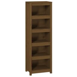 Berkfield Home Book Cabinet Honey Brown 50x35x154 cm Solid Wood Pine - Size: 50 x 35 x 154 cm - thumbnail 2