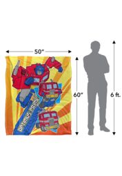 Hasbro Transformers Optimus Prime Transform Silky Touch Blanket 152x127cm in White - Size: 152x127 cm - thumbnail 5