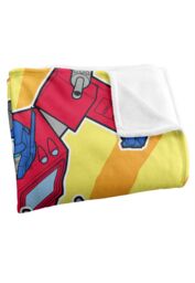 Hasbro Transformers Optimus Prime Transform Silky Touch Blanket 152x127cm in White - Size: 152x127 cm - thumbnail 3