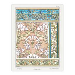Artery8 Maurice Pillard Verneuil Framed Wall Art Print Daffodil Art Nouveau in Green - Size: A4 - thumbnail 3