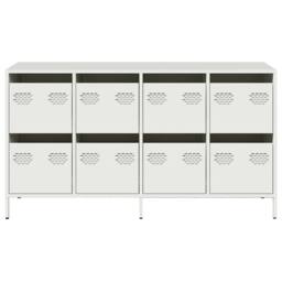 Berkfield Home Sideboard White 135x39x73.5 cm Cold-rolled Steel - thumbnail 5