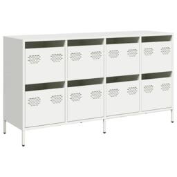 Berkfield Home Sideboard White 135x39x73.5 cm Cold-rolled Steel