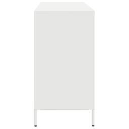 Berkfield Home Sideboard White 135x39x73.5 cm Cold-rolled Steel - thumbnail 6