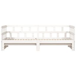 Berkfield Home Daybed with Trundle White 90x190 cm Solid Wood Pine - thumbnail 6