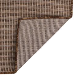 Berkfield Home Outdoor Flatweave Rug 80x250 cm Brown - Size: Medium - thumbnail 2