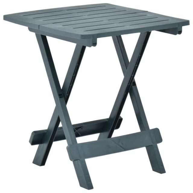 Berkfield Home Folding Garden Table Green 45x43x50 cm Plastic - Size: 45 x 43 x 50 cm - image 1