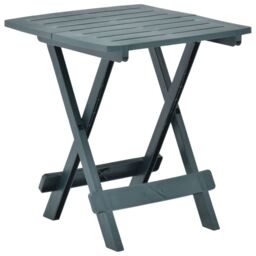 Berkfield Home Folding Garden Table Green 45x43x50 cm Plastic - Size: 45 x 43 x 50 cm - thumbnail 1