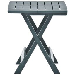 Berkfield Home Folding Garden Table Green 45x43x50 cm Plastic - Size: 45 x 43 x 50 cm - thumbnail 3