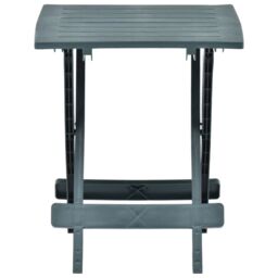 Berkfield Home Folding Garden Table Green 45x43x50 cm Plastic - Size: 45 x 43 x 50 cm - thumbnail 2