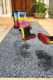 My Mat Washable Indoor Cotton Slate Mat in Grey - Size: 50 cm x 150 cm - thumbnail 3