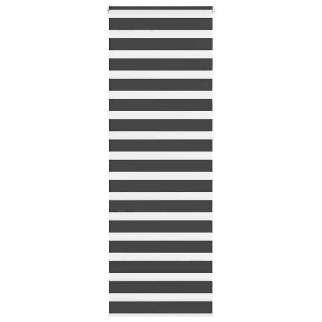Berkfield Home Zebra Blind Black 80x230 cm Fabric Width 75.9 cm Polyester - image 1