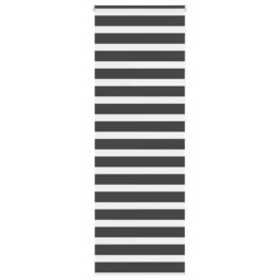 Berkfield Home Zebra Blind Black 80x230 cm Fabric Width 75.9 cm Polyester - thumbnail 1
