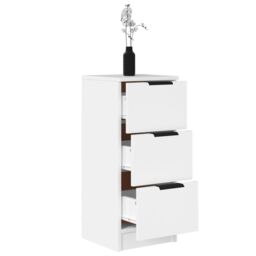 Berkfield Home Sideboard White 30x30x70 cm Engineered Wood - Size: 30 x 30 x 70 cm - thumbnail 5