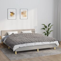 Berkfield Home Weighted Blanket Grey 155x220 cm 11 kg Fabric - thumbnail 1