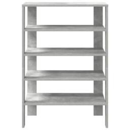 Berkfield Home Shoe Rack Concrete Grey 61x32x87.5 cm Engineered Wood - thumbnail 4