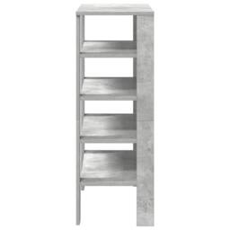 Berkfield Home Shoe Rack Concrete Grey 61x32x87.5 cm Engineered Wood - thumbnail 5