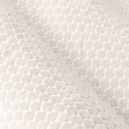 Paoletti Neptune Fully Lined Velvet Eyelet Curtain Pair in Ivory - Size: 229 cm width x 183 cm drop - thumbnail 6