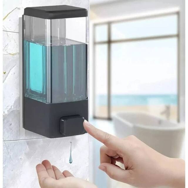 SPETLEK 2 x Liquid Soap Dispenser Hand Wash Toilet Bath Black - image 1
