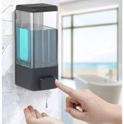 SPETLEK 2 x Liquid Soap Dispenser Hand Wash Toilet Bath Black