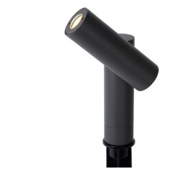 Lucide 'TATUM' Non Dimmable Tiltable Spike Garden Outdoor LED Spotlight in Black - thumbnail 5
