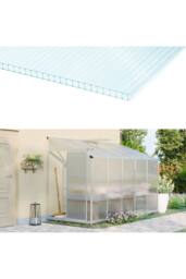 Living and Home 28Pcs Clear Polycarbonate Sheets for Greenhouse Covering - thumbnail 1